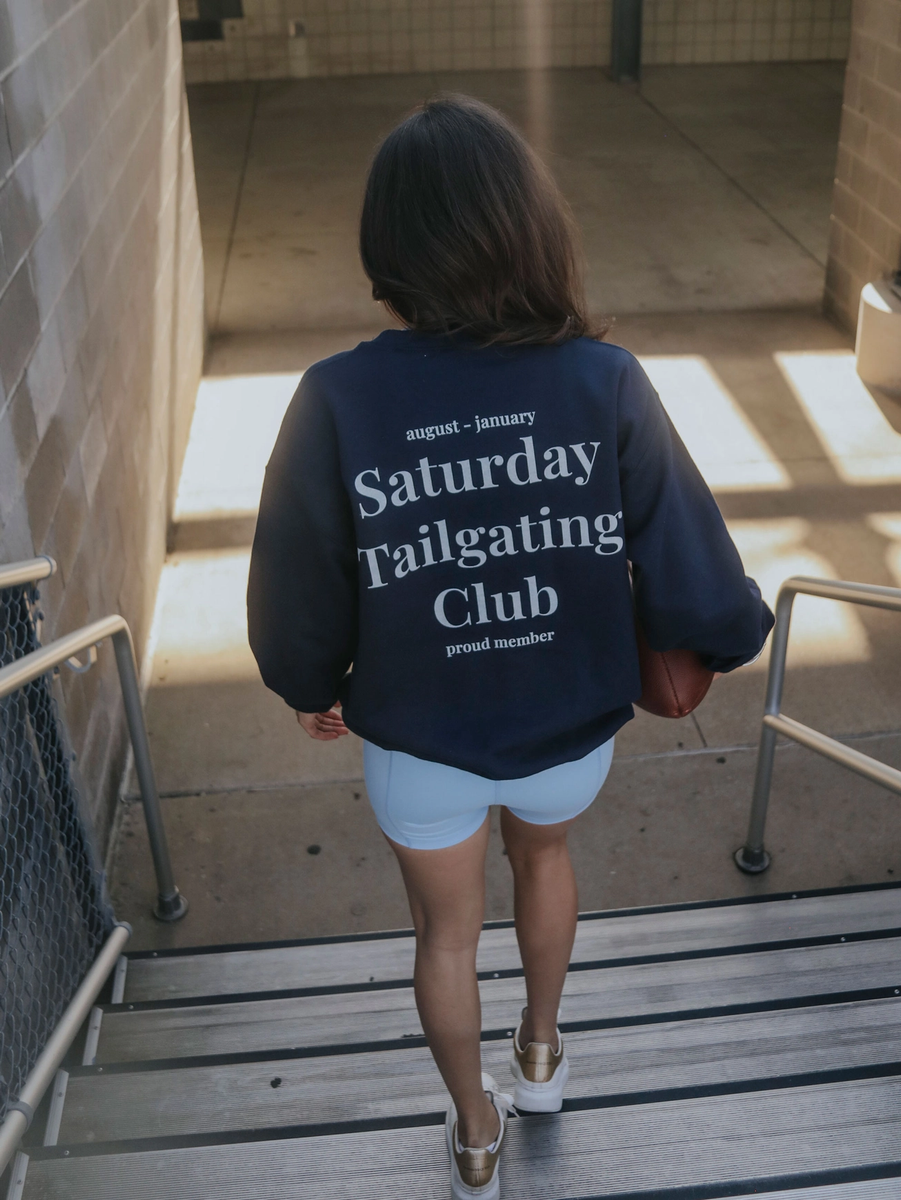 Red's Boutique Online Saturday Tailgating Cub Sweatshirt - Navy Small