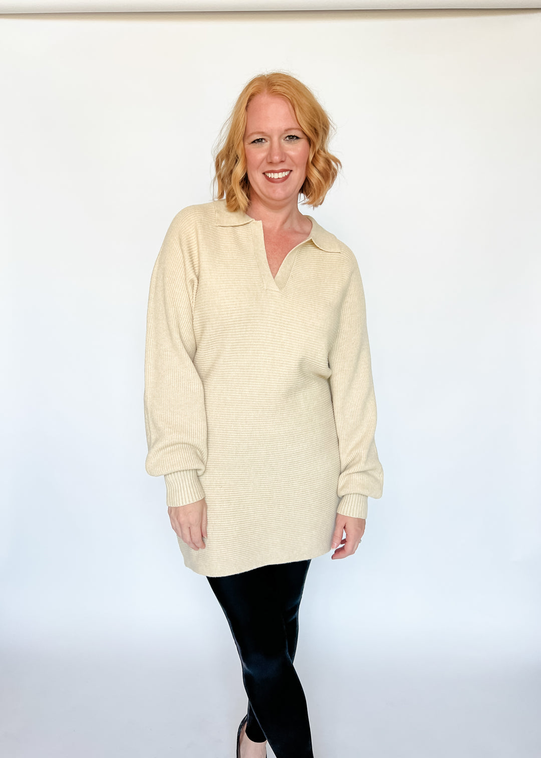 Choose You Textured Sweater Dress