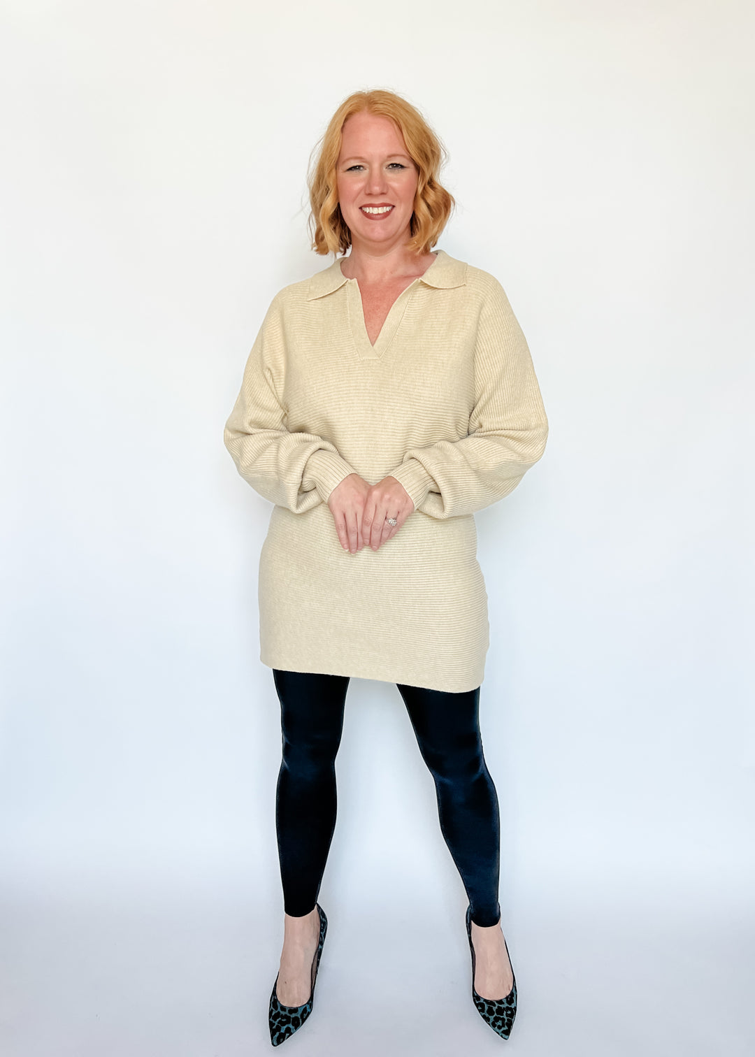 Choose You Textured Sweater Dress