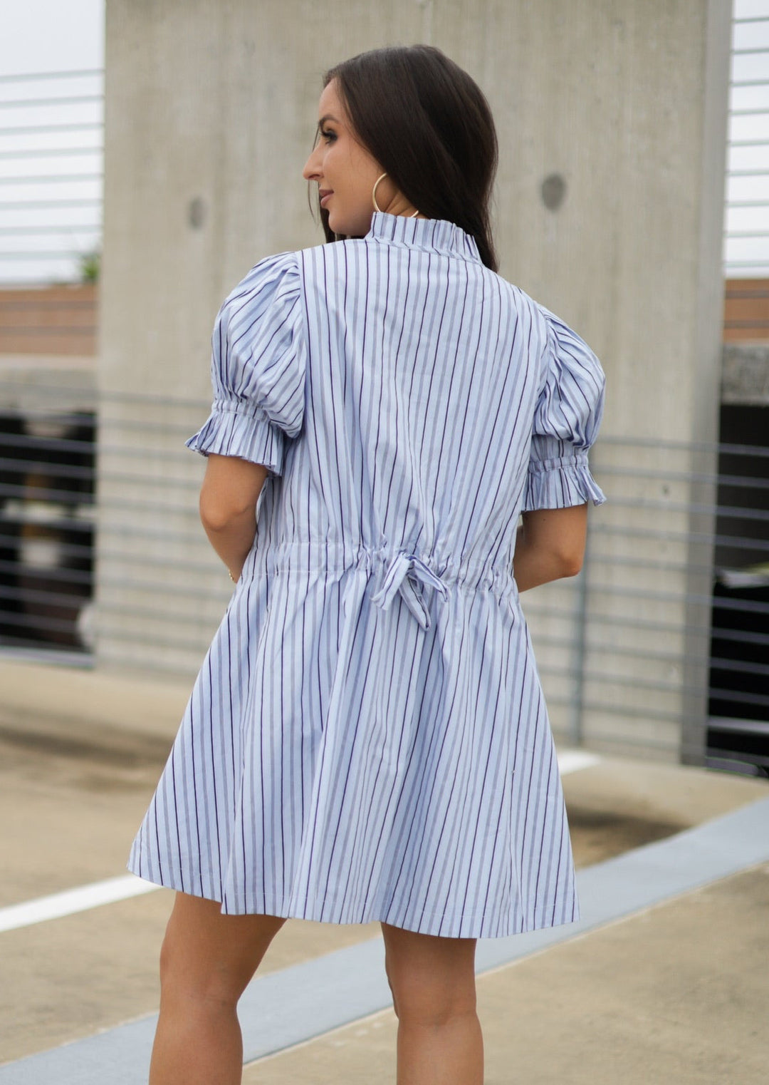 zara blue and white long sleeve dress ZARA Blue & White dress S (4-6) New